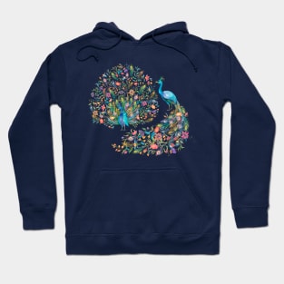 Peacocks and flowers Hoodie